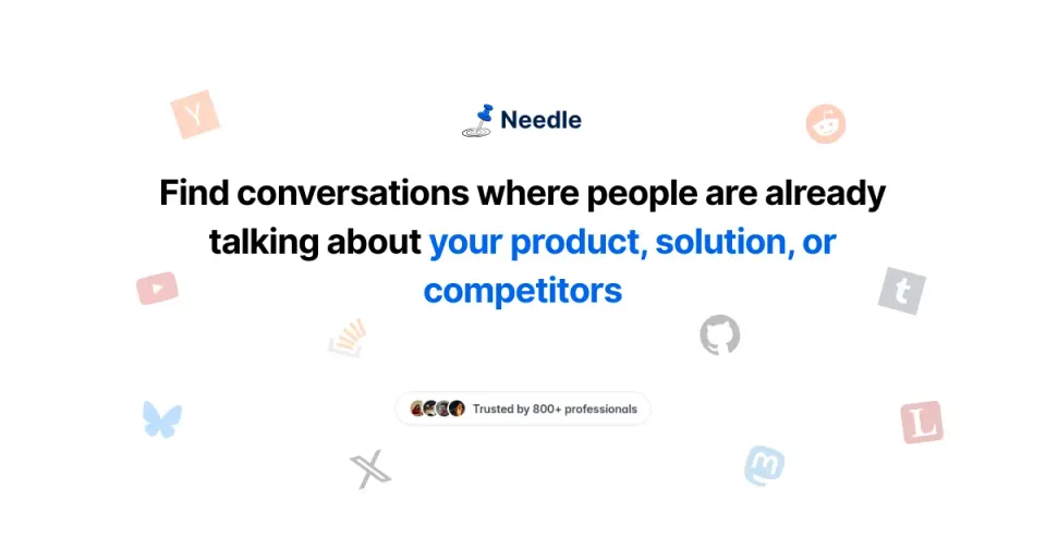 Preview of Needle interactive product demo